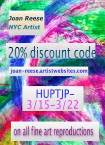 NYC Artist Joan Reese Offers Limited Discounts 